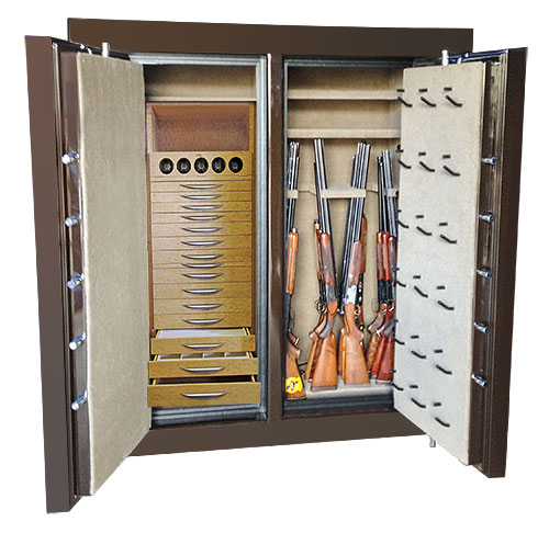 Gun safe jewelry safe combination