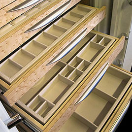 Jewelry safe drawers, trays and custom wood