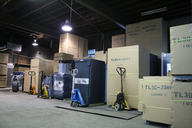 Sportsman Steel Safes warehouse for New Jersey and New York Store