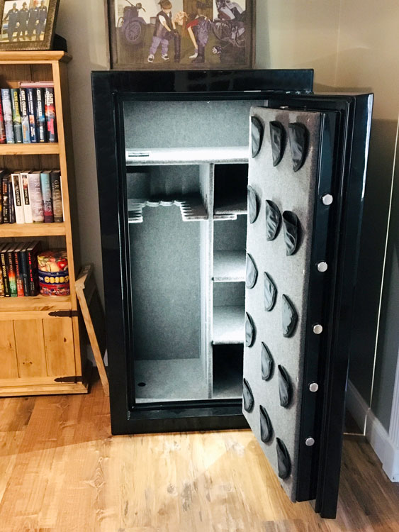 black custom safe