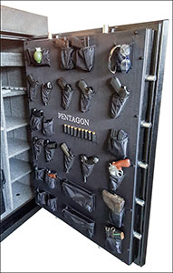 custom safe door back gun holders