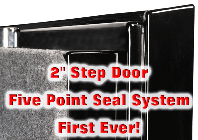 Sportsman Safes 2 inch step door with five point seal system