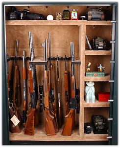 Double wide safe interior