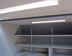 Overhead Shelter Lighting and Electrical Outlets.