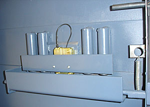 Four barrel relockers for vault doors