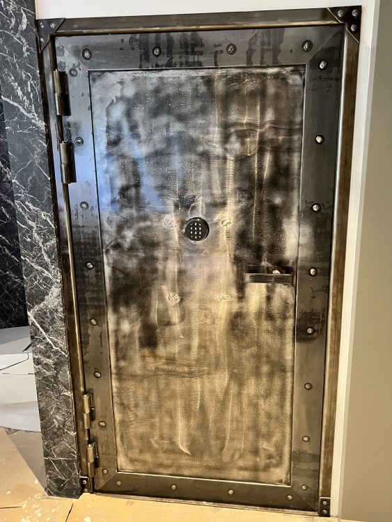 End of Days door distressed finish