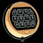 digital jewelry safe lock brass finish