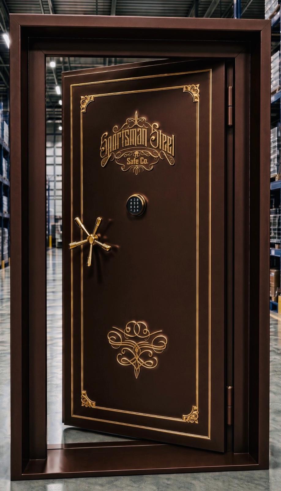 Federalist Series Vault Door — Bronze — Gold Accents