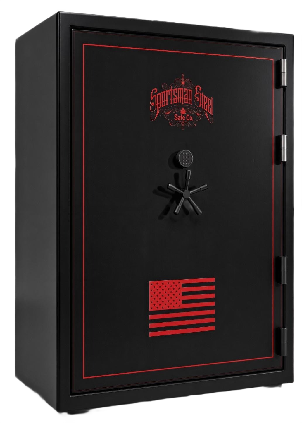 Large gun safe 72x60x30 - Red / Black Accent