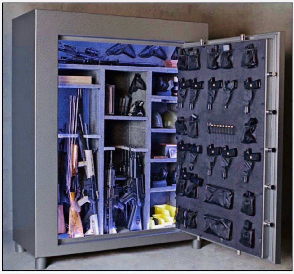 Bravo Series gun safe - Custom Interior For All Clients