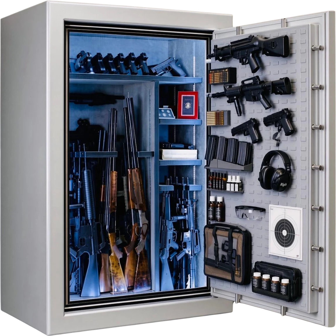 IRON AMERICAN 55 gun safe door open