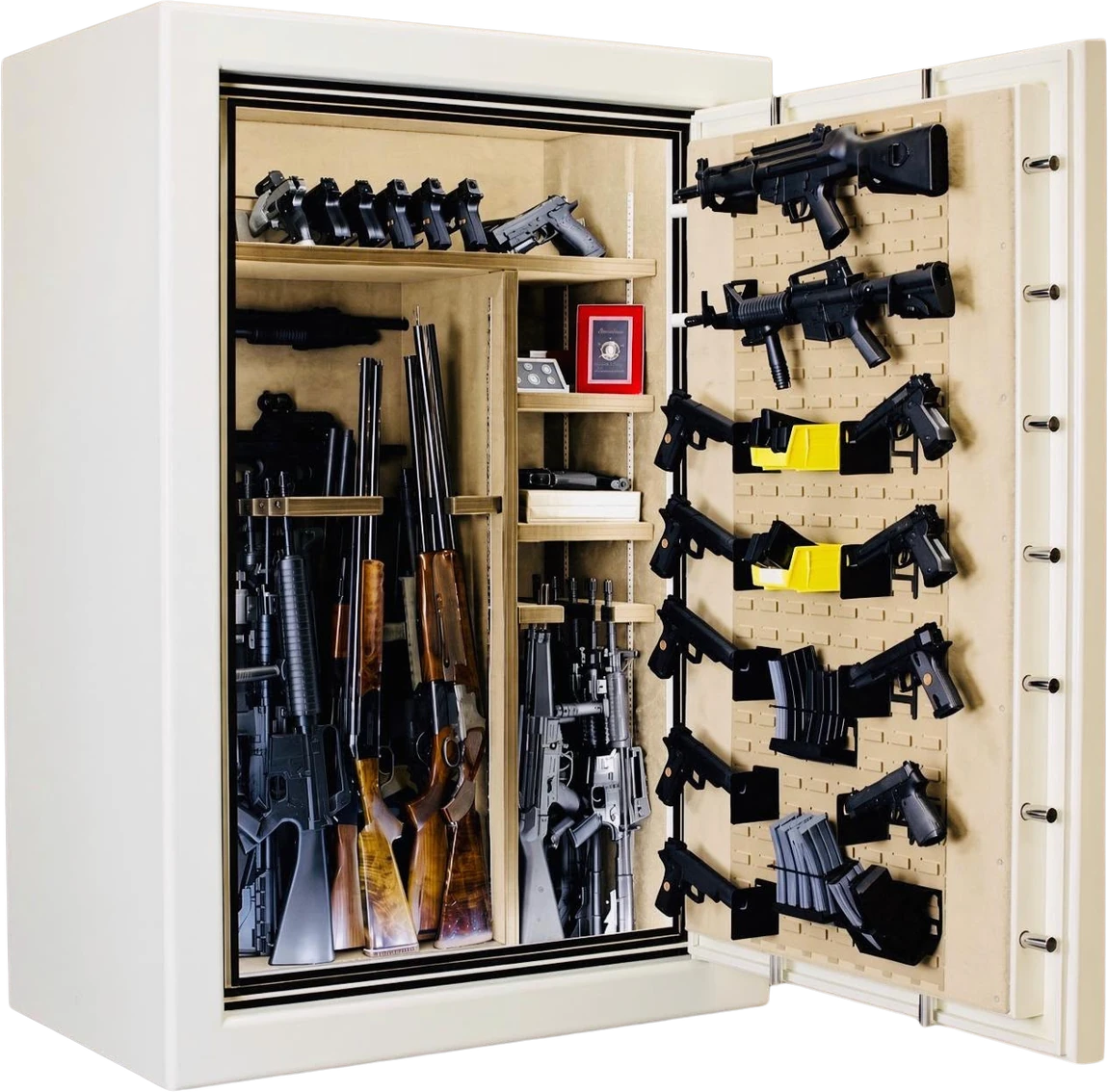 TACTICAL AMERICAN 50 gun safe door open