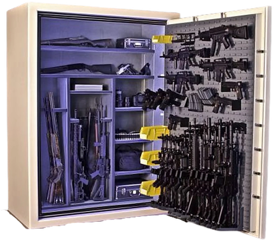 TACTICAL AMERICAN 65 gun safe door open