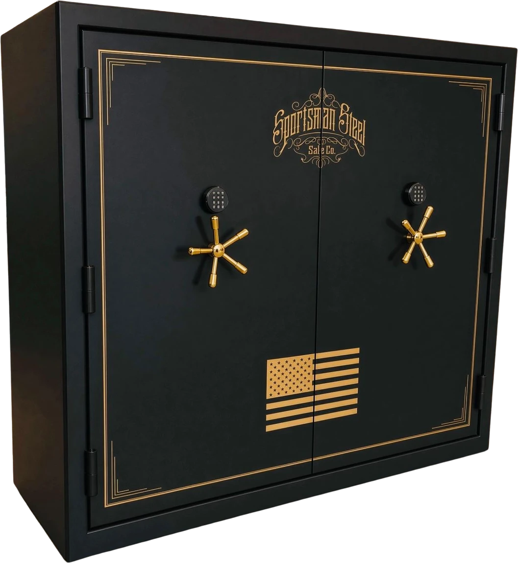 TACTICAL AMERICAN - TWIN DOOR gun safe closed