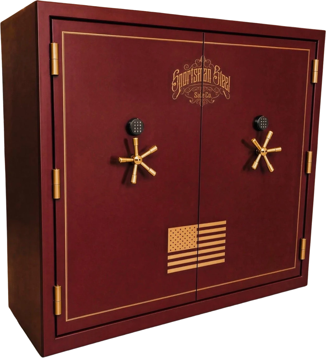 TACTICAL AMERICAN - TWIN DOOR gun safe closed