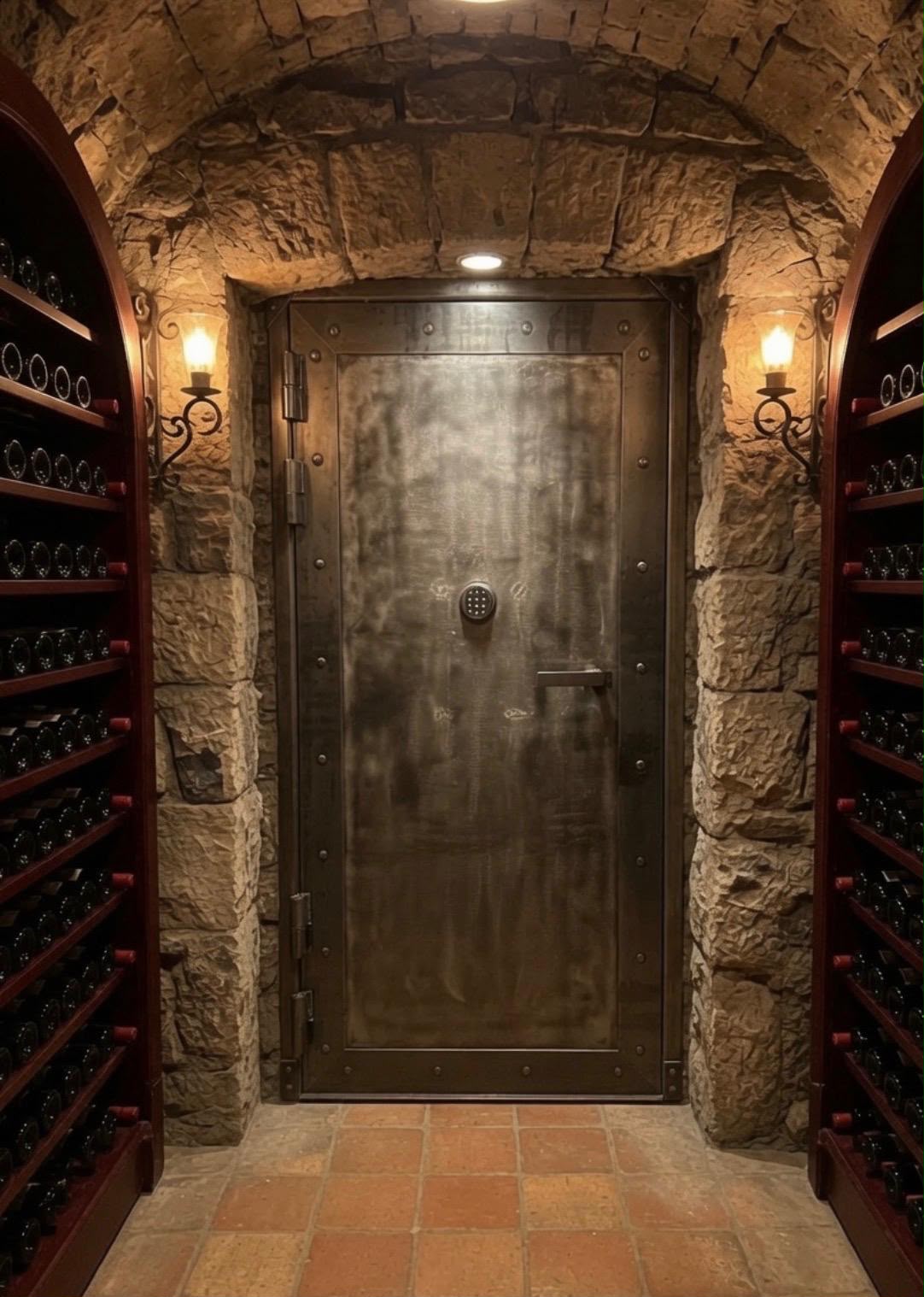 Custom Wine Cellar Vault Door