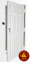 Armory Vault Door white panel door finish