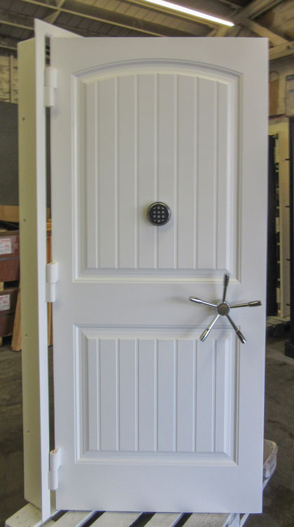 Door white wood grain