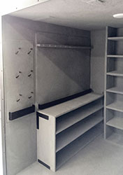 Custom safe room interior